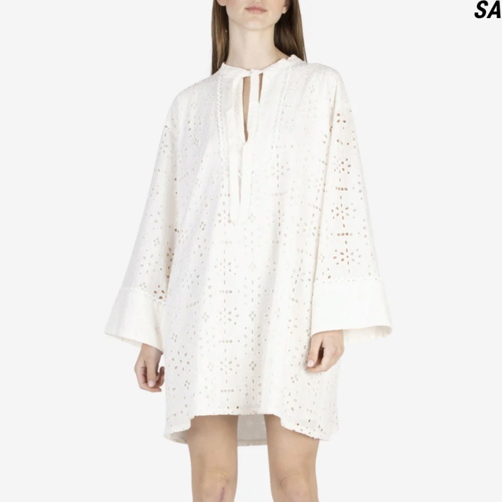 NWT BAUM UND PFERDGARTEN Abi Sangallo Mini Dress in White Size 8 US - 40FR